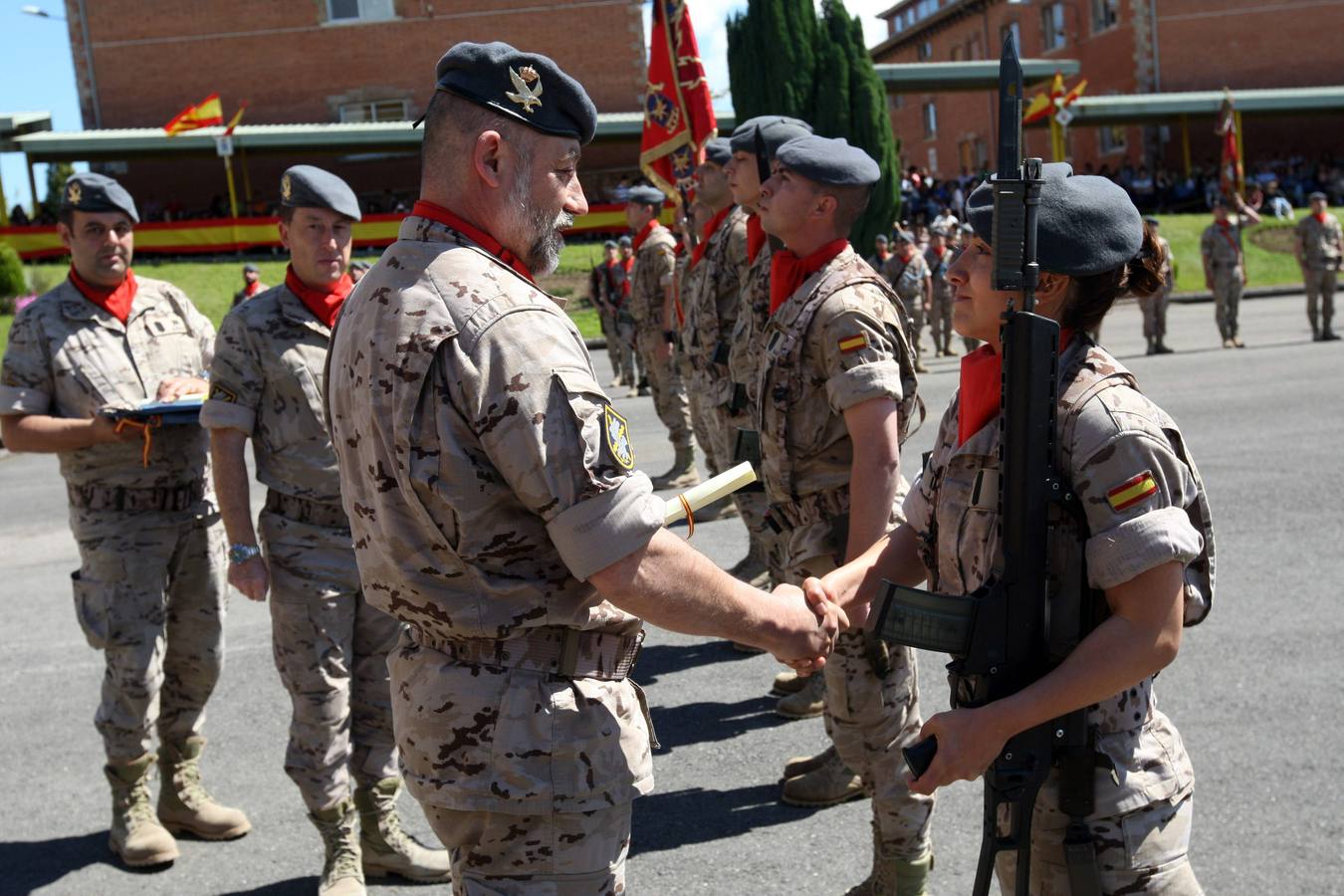 Parada militar en Cabo Noval