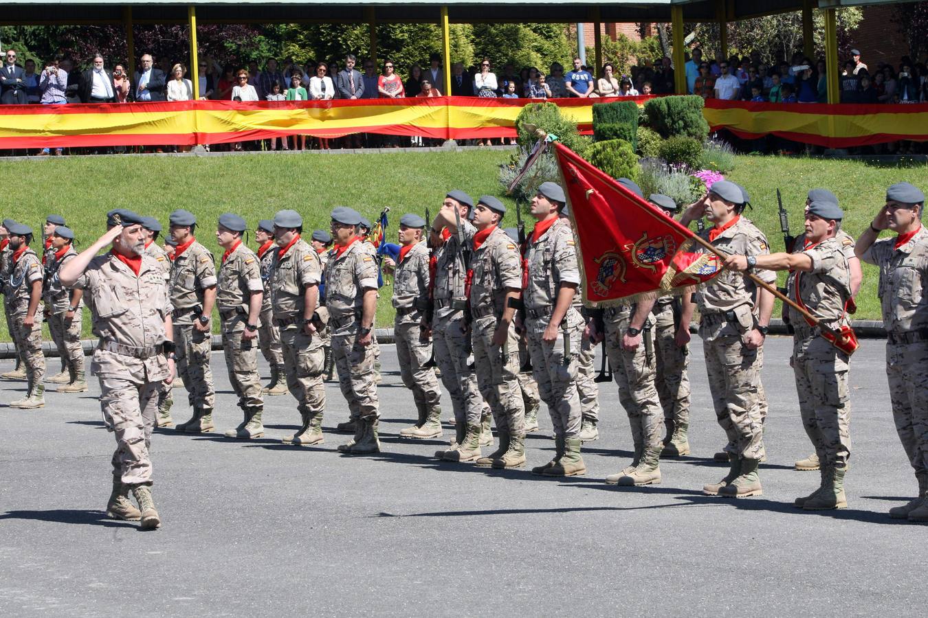 Parada militar en Cabo Noval