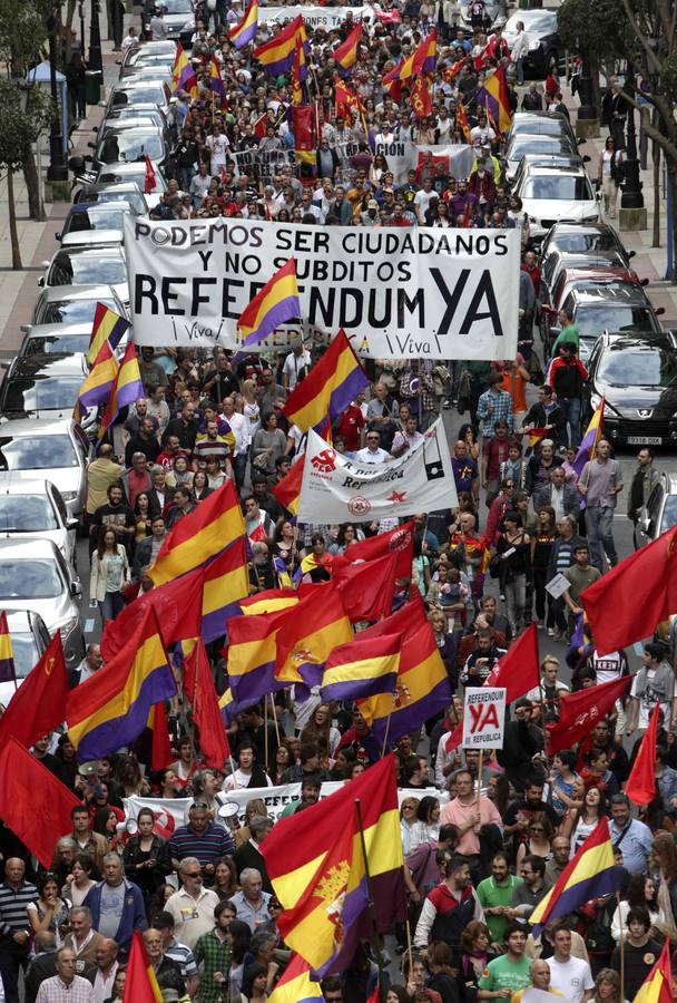 Manifestación por la República en Oviedo