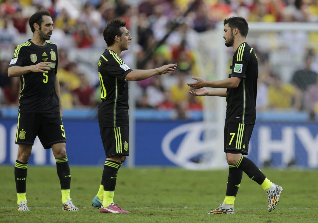 El último partido de los asturianos Villa, Mata y Cazorla en el Mundial de Brasil