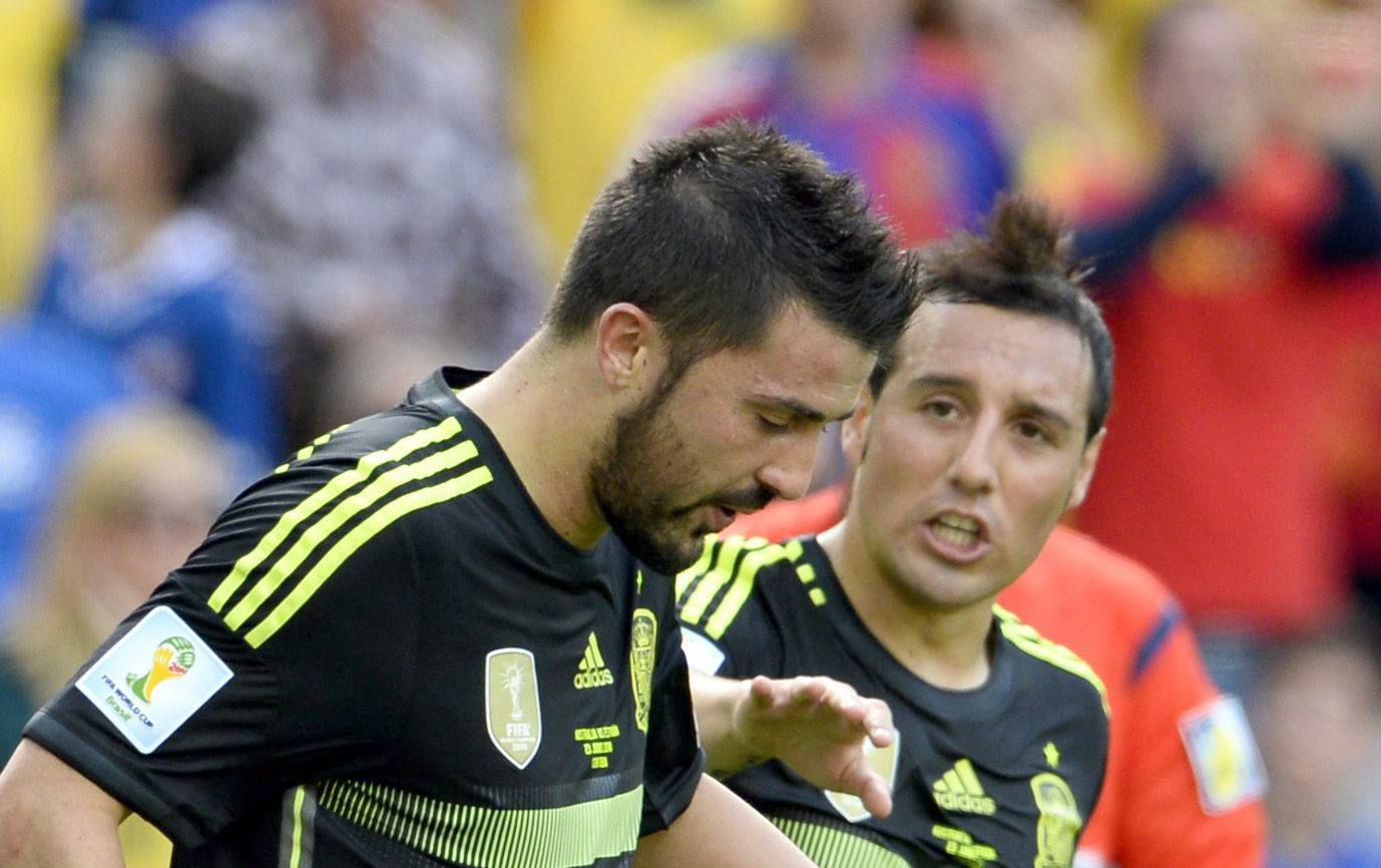 El último partido de los asturianos Villa, Mata y Cazorla en el Mundial de Brasil