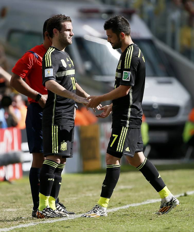 El último partido de los asturianos Villa, Mata y Cazorla en el Mundial de Brasil