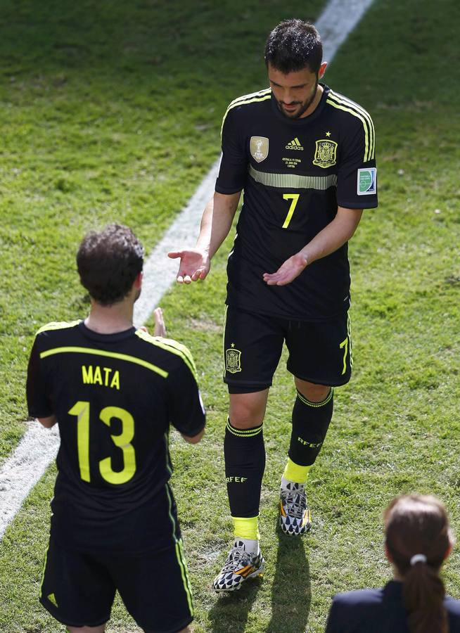 El último partido de los asturianos Villa, Mata y Cazorla en el Mundial de Brasil