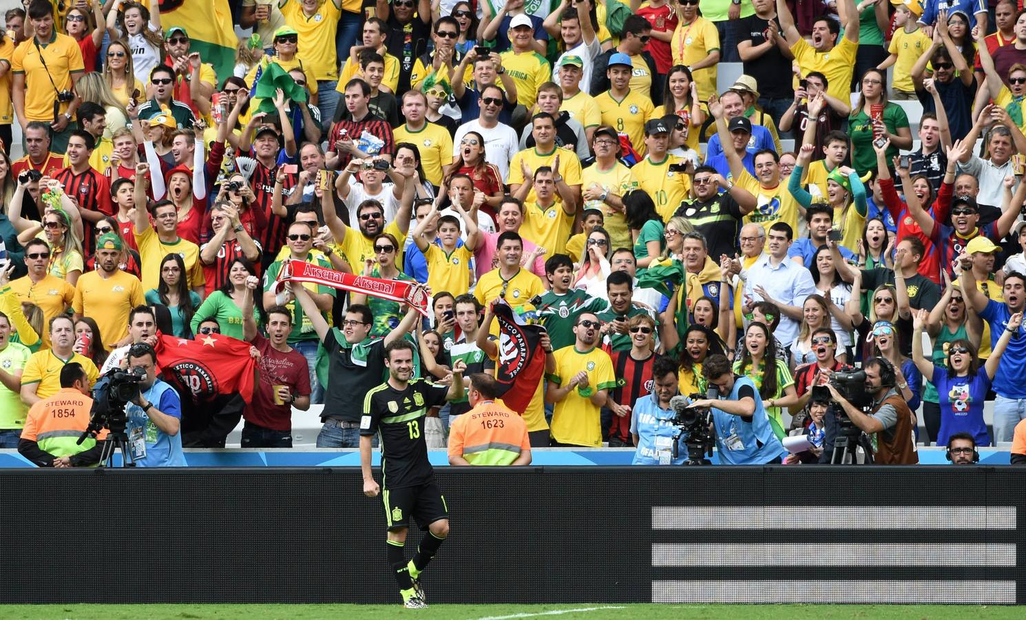 El último partido de los asturianos Villa, Mata y Cazorla en el Mundial de Brasil