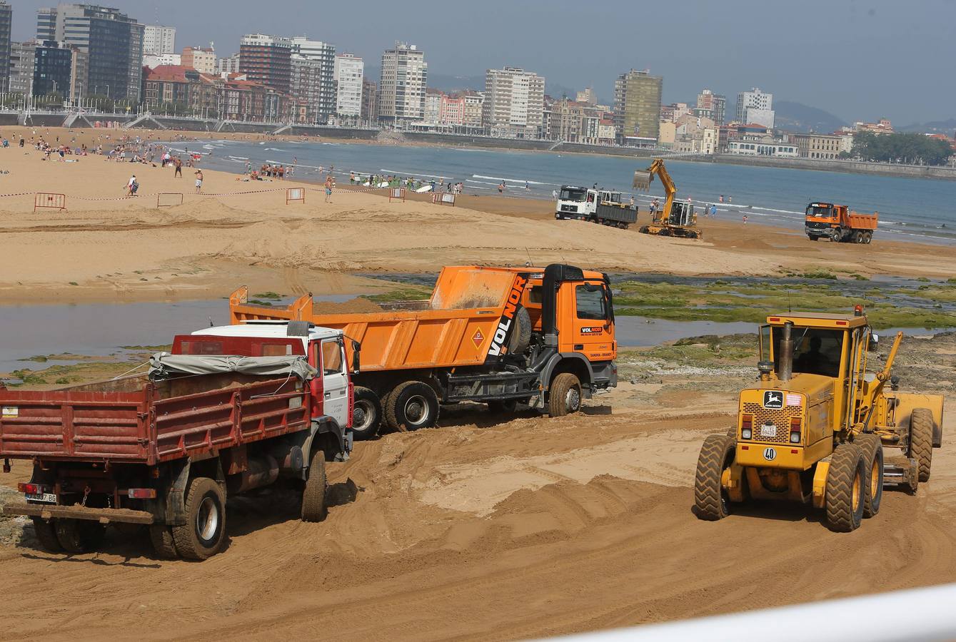 Comienzan los trabajos para que el Tostaderu recupere su arena