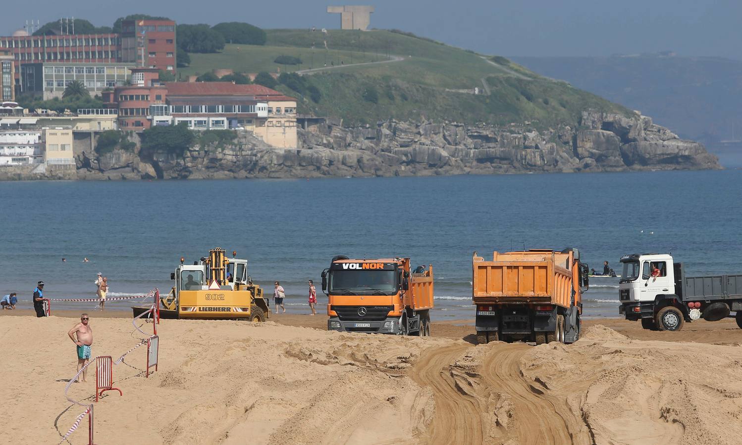 Comienzan los trabajos para que el Tostaderu recupere su arena