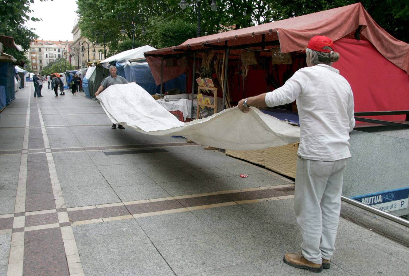 Precintan el Mercado Pirata de Begoña