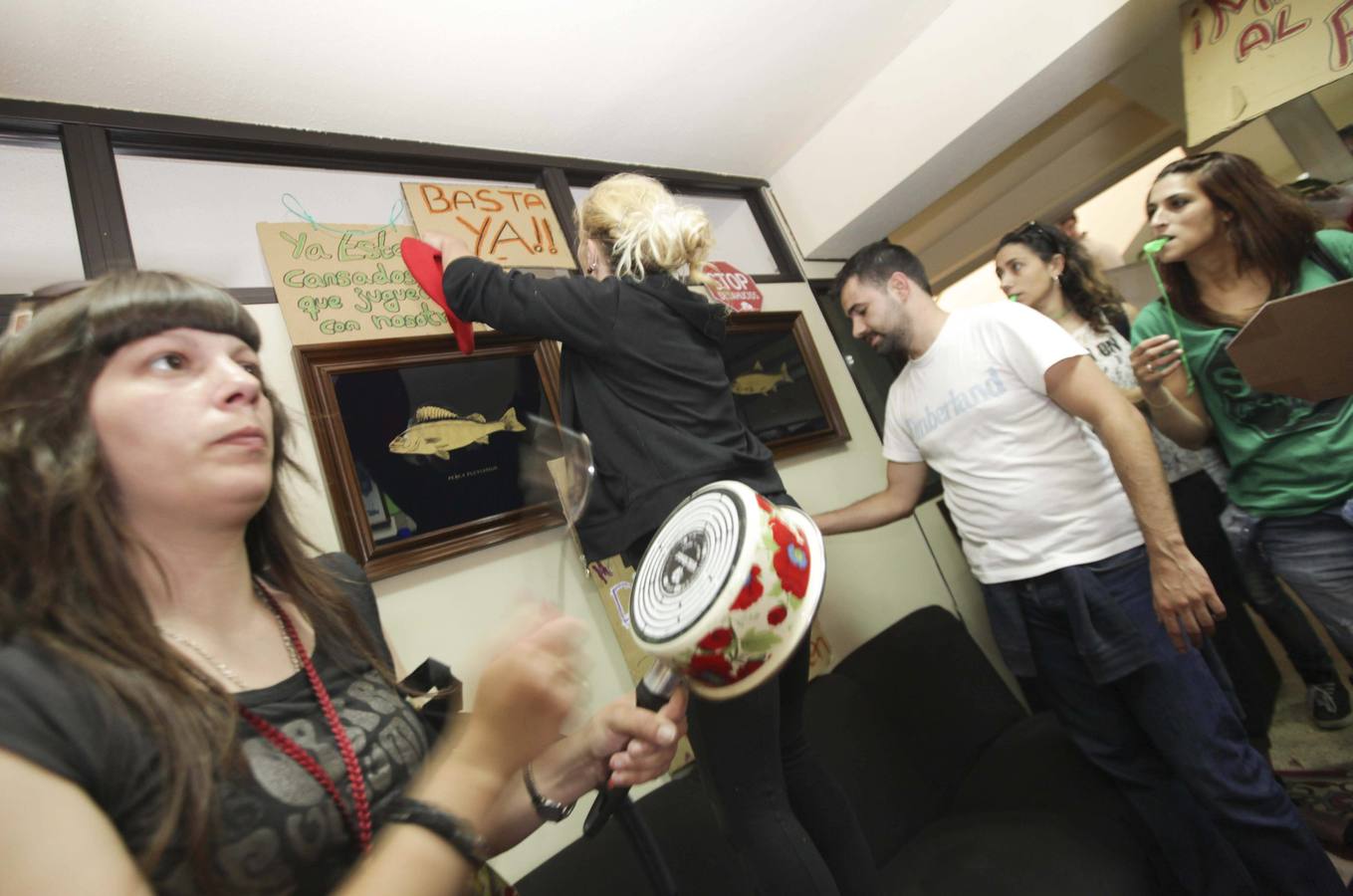 La manifestación de los vecinos de El Nodo, en imágenes