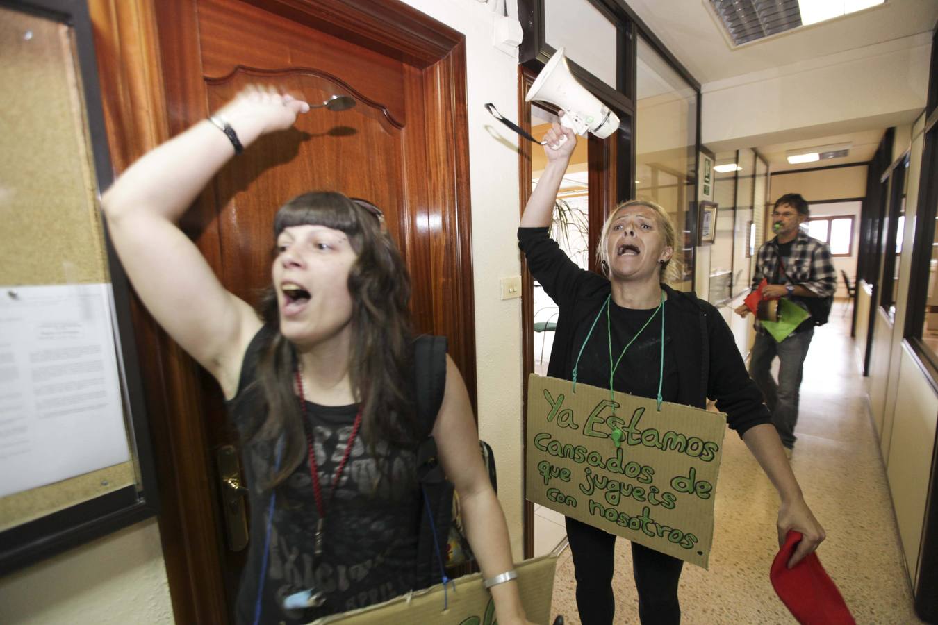 La manifestación de los vecinos de El Nodo, en imágenes