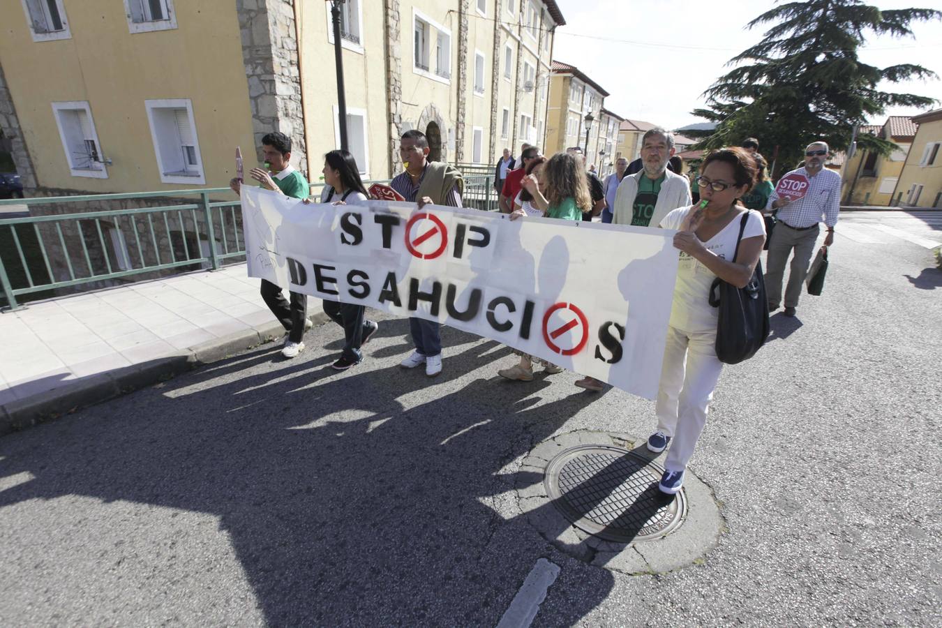La manifestación de los vecinos de El Nodo, en imágenes