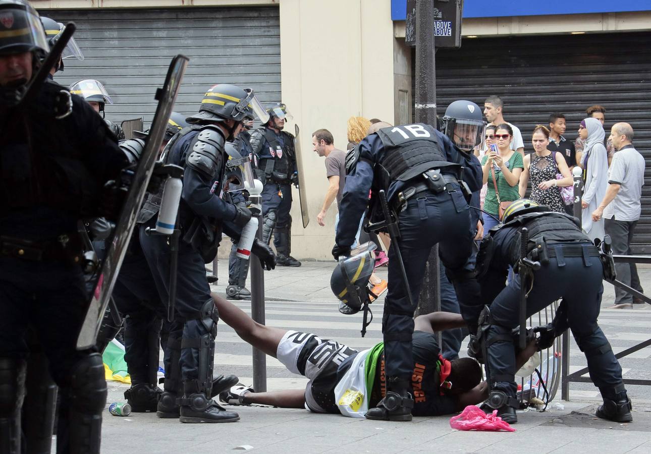 Disturbios en París en una protesta a favor de Palestina