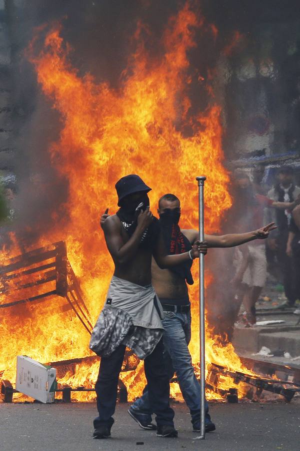 Disturbios en París en una protesta a favor de Palestina