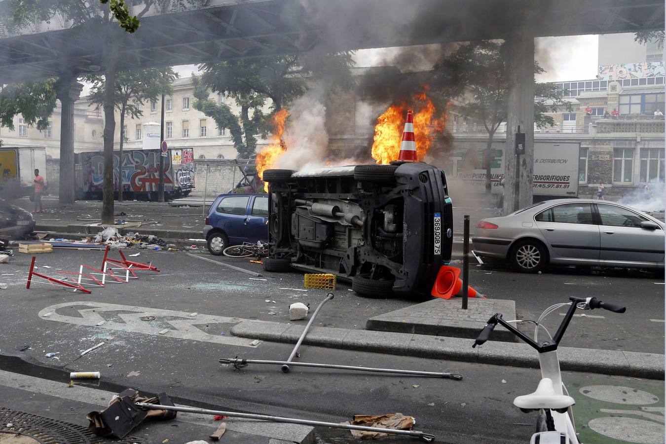 Disturbios en París en una protesta a favor de Palestina