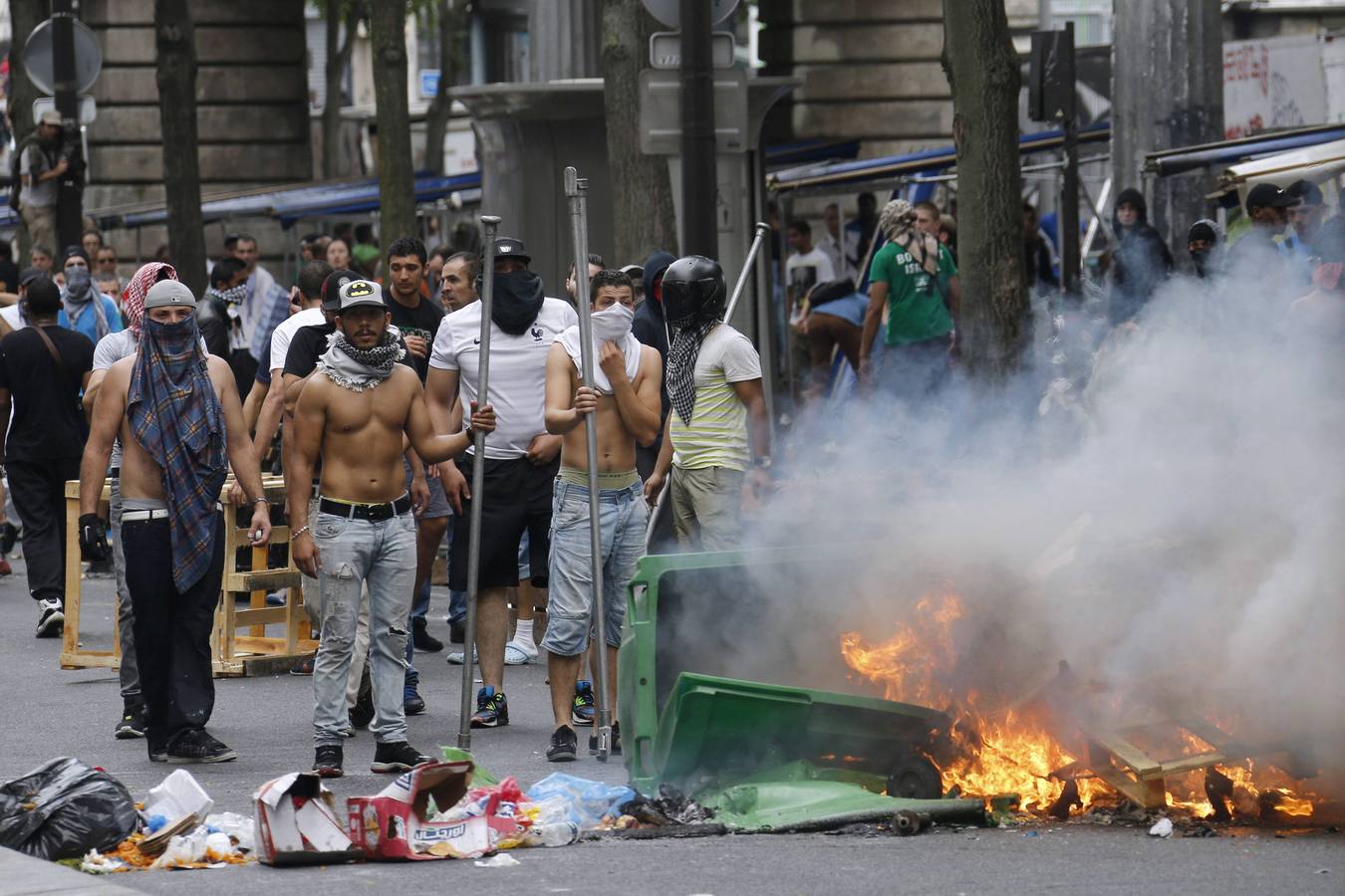 Disturbios en París en una protesta a favor de Palestina