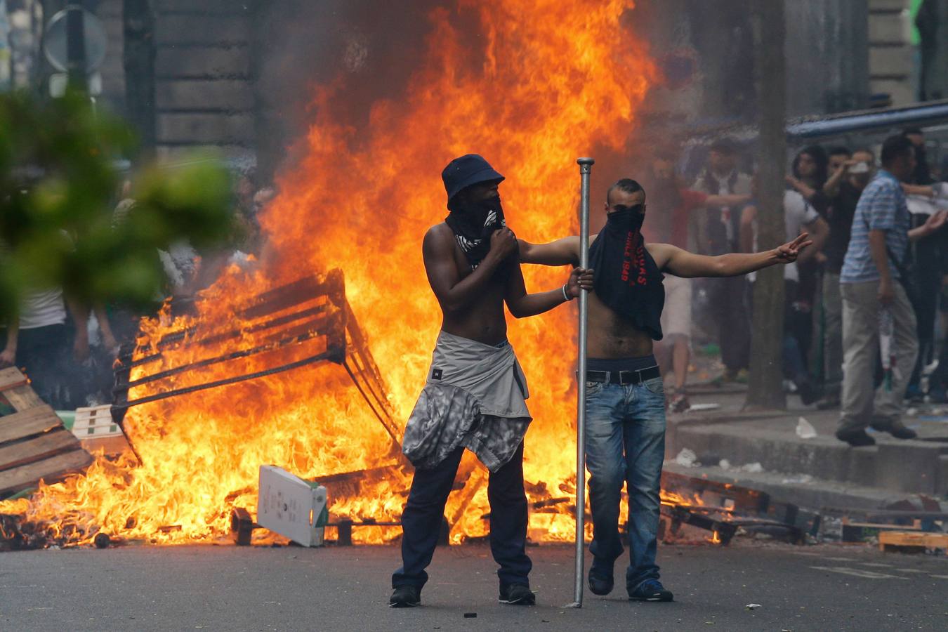 Disturbios en París en una protesta a favor de Palestina