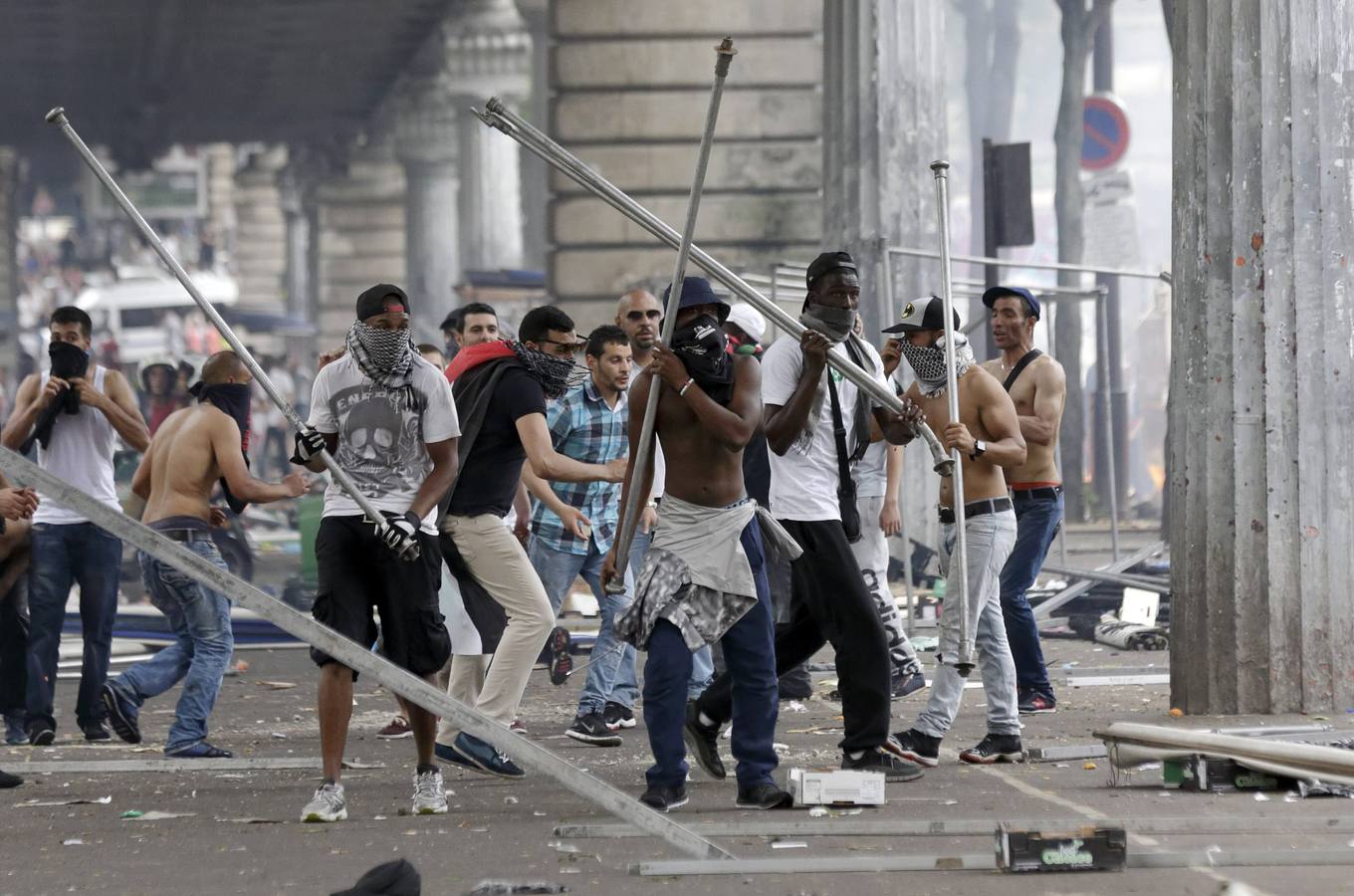 Disturbios en París en una protesta a favor de Palestina