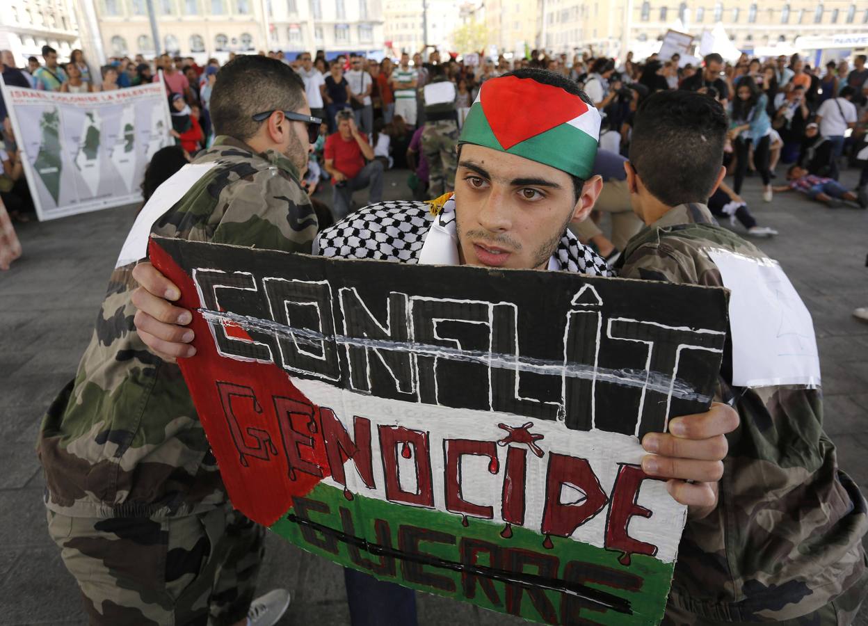 Disturbios en París en una protesta a favor de Palestina