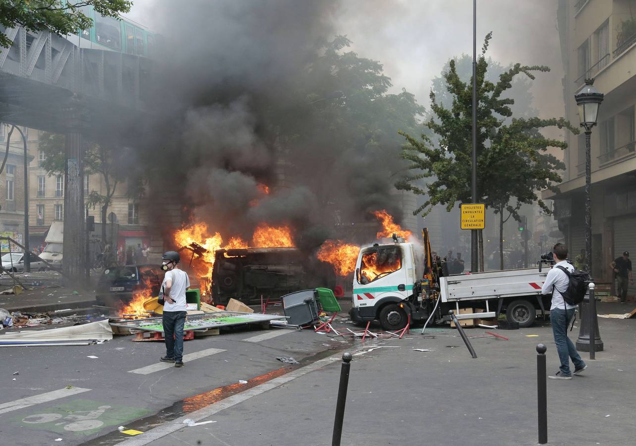 Disturbios en París en una protesta a favor de Palestina