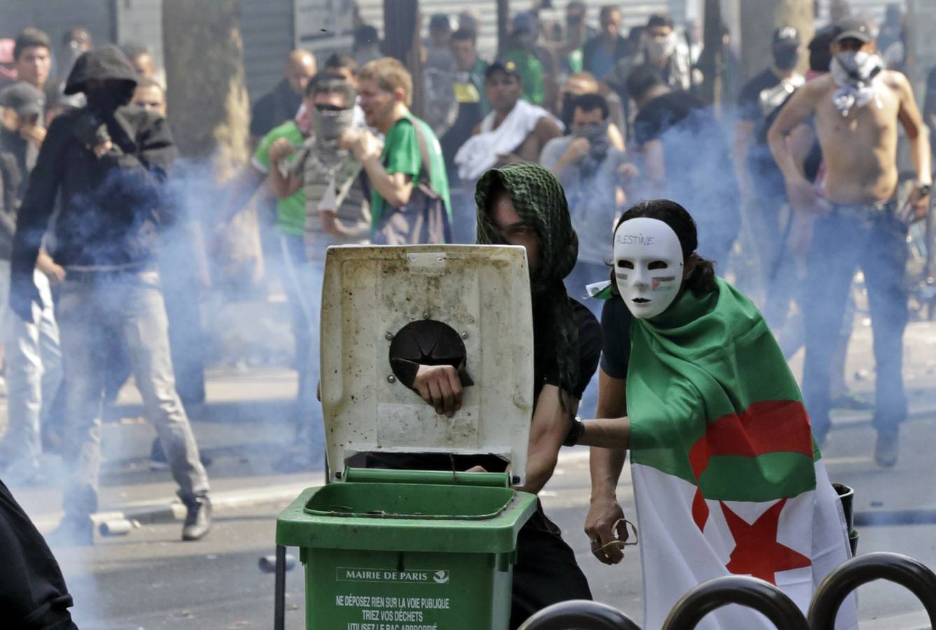 Disturbios en París en una protesta a favor de Palestina