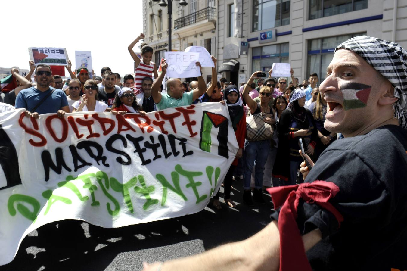 Disturbios en París en una protesta a favor de Palestina