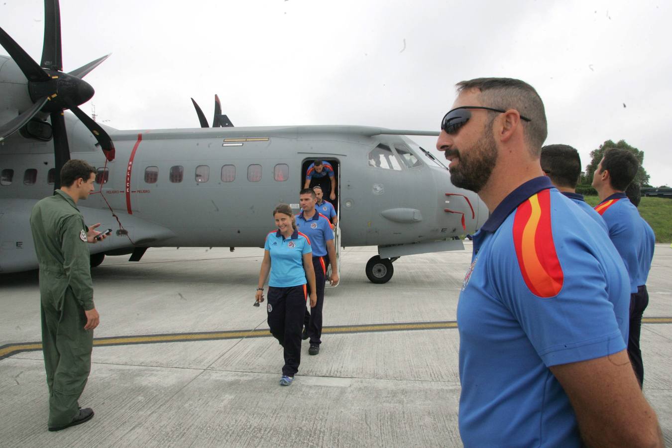 La patrulla Águila aterriza en Gijón