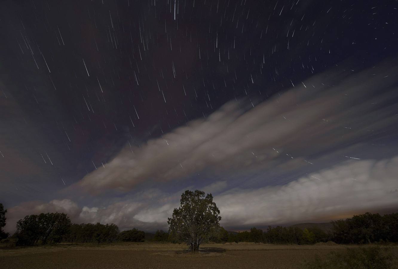 Las Perseidas. Imagen tomada en Madrid.