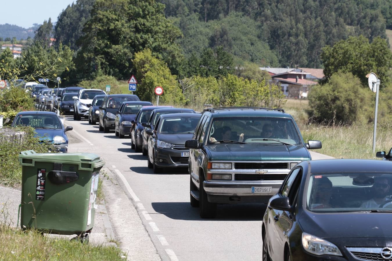 Atasco en Villaviciosa