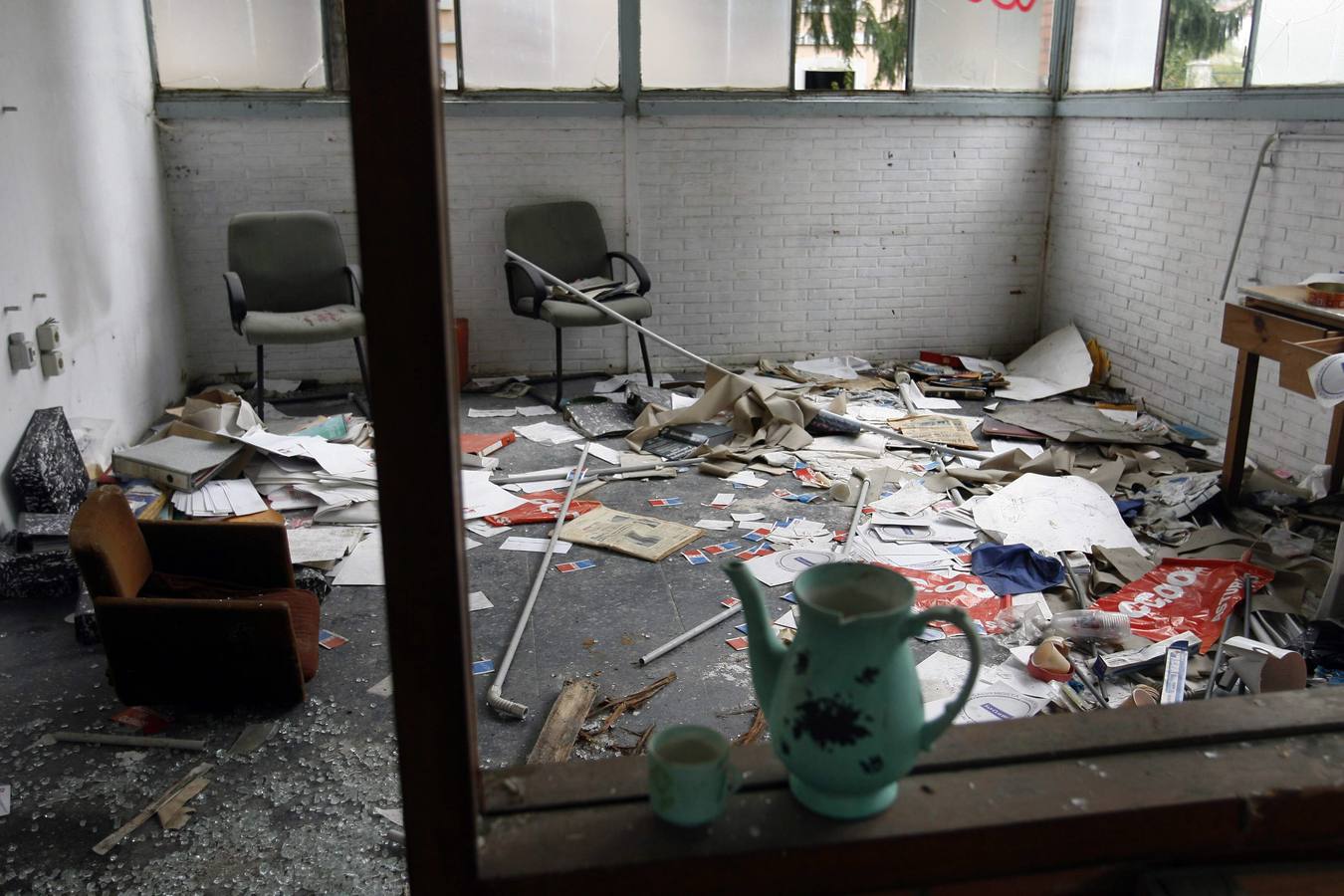 El desolador estado de la fábrica de loza de San Claudio