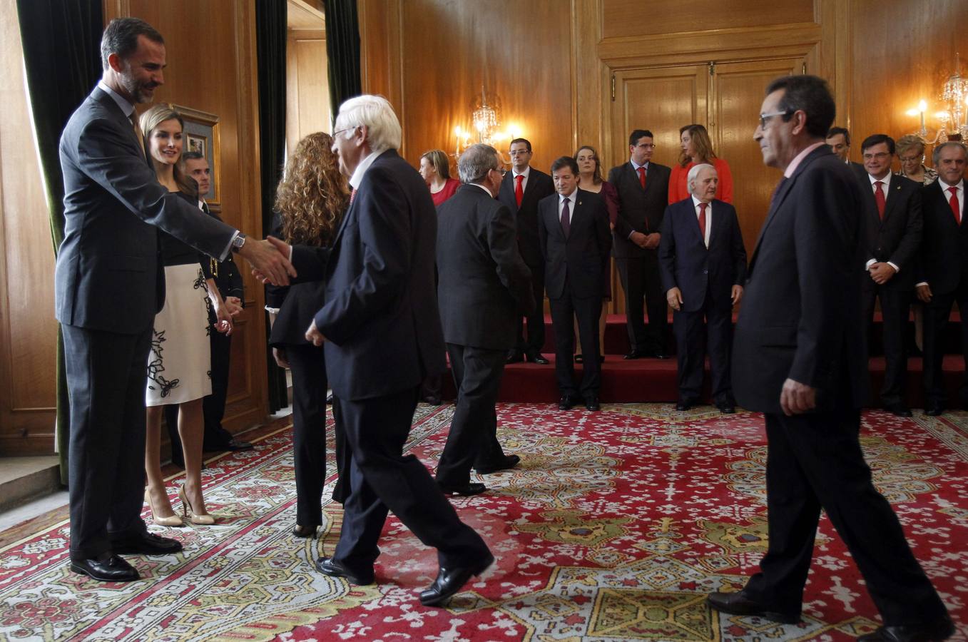 Audiencia de los Reyes con los galardonados con las Medallas de Asturias y los Premios Fin de Carrera