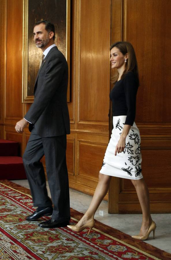 Audiencia de los Reyes con los galardonados con las Medallas de Asturias y los Premios Fin de Carrera