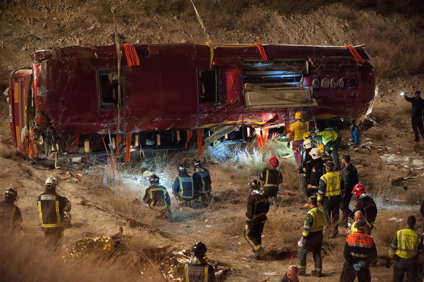 Trágico accidente de autobús en Cieza