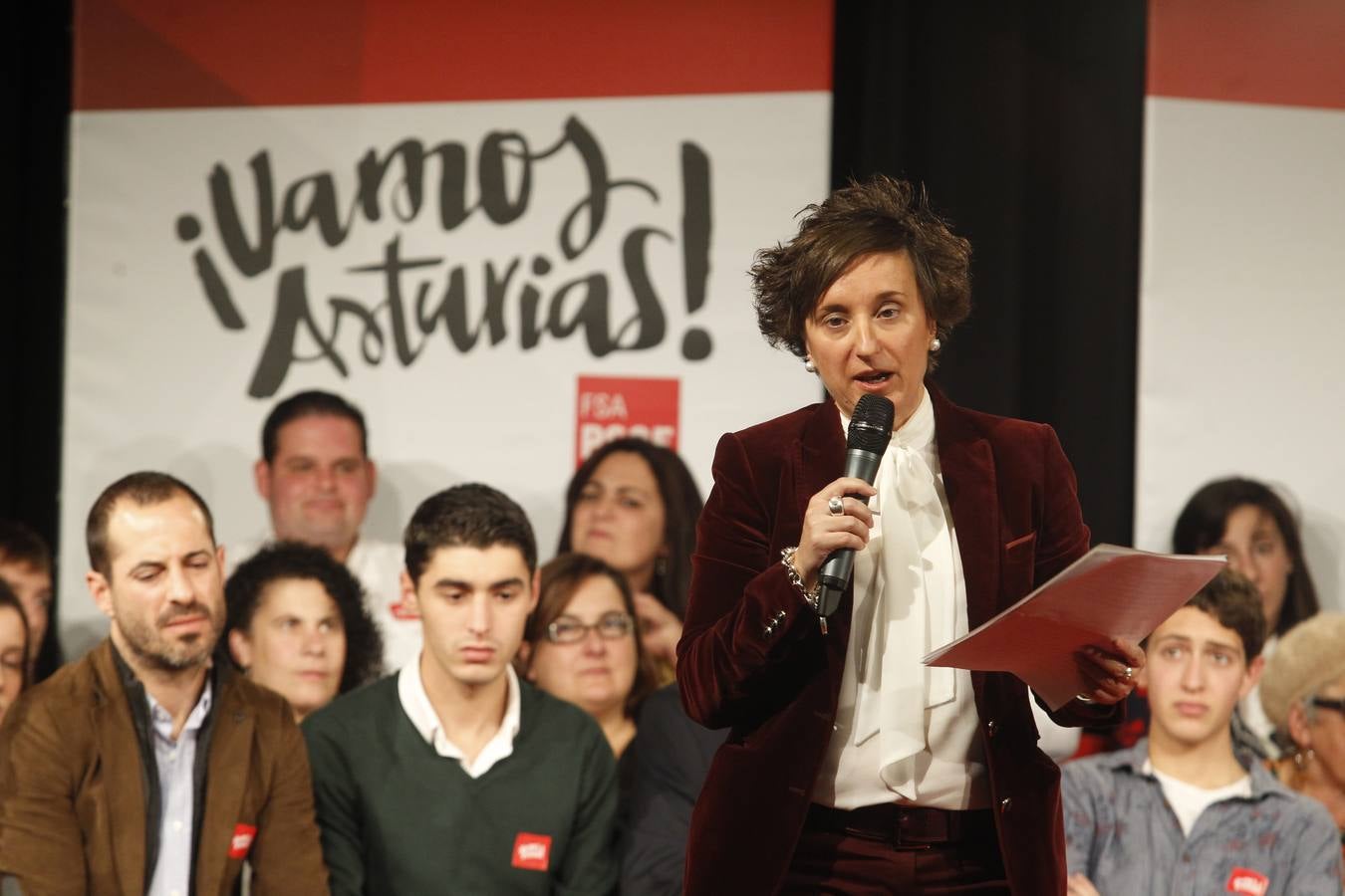 El inicio de la precampaña del PSOE en Asturias, en imágenes