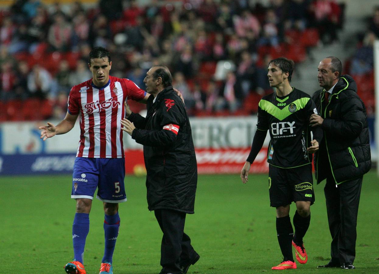 Las mejores imágenes del partido Sporting - Llagostera