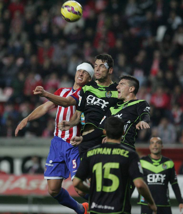 Las mejores imágenes del partido Sporting - Llagostera