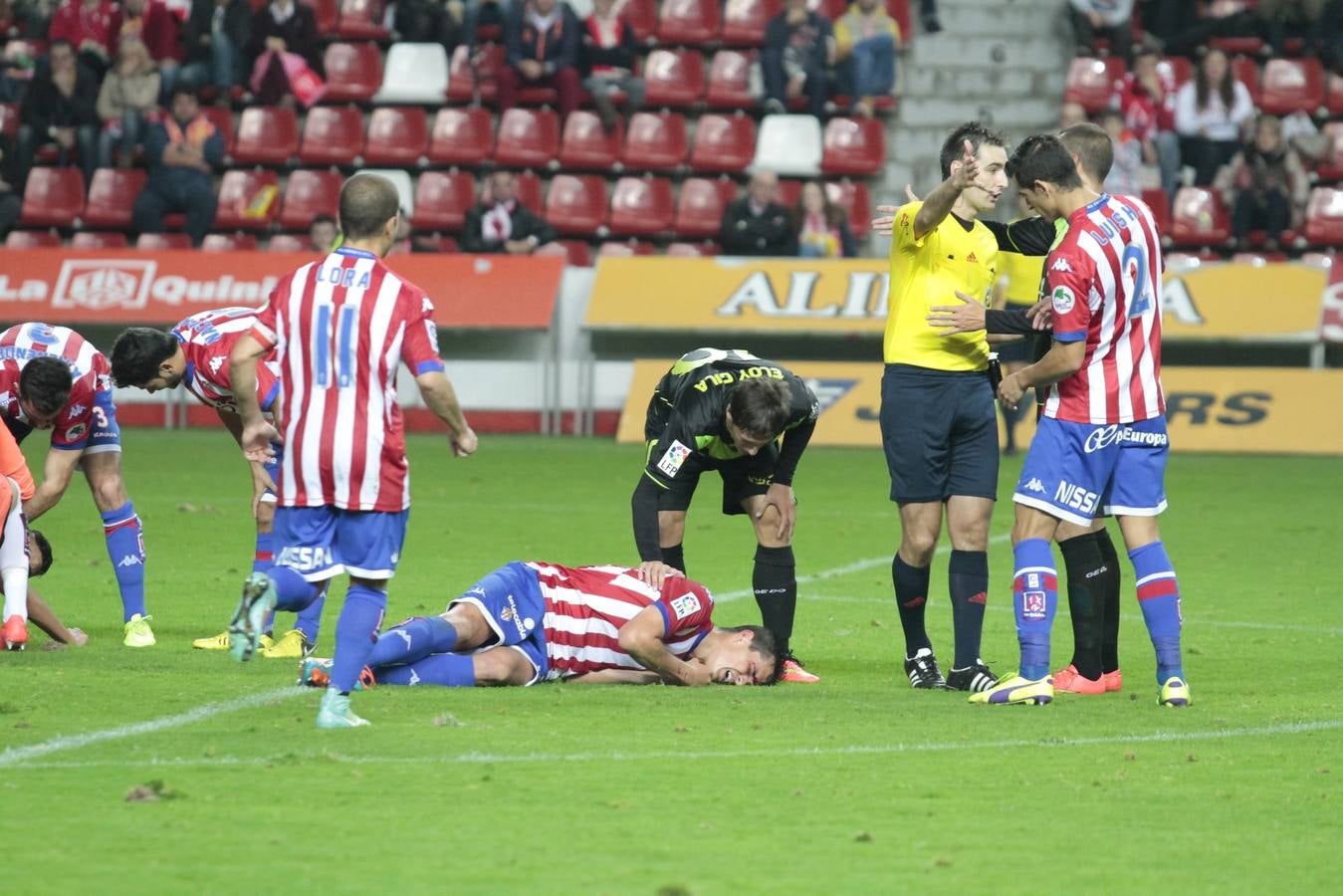 Las mejores imágenes del partido Sporting - Llagostera