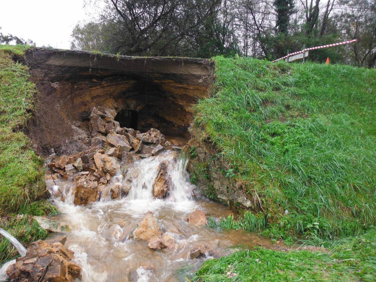 Los daños de las lluvias en el Occidente asturiano