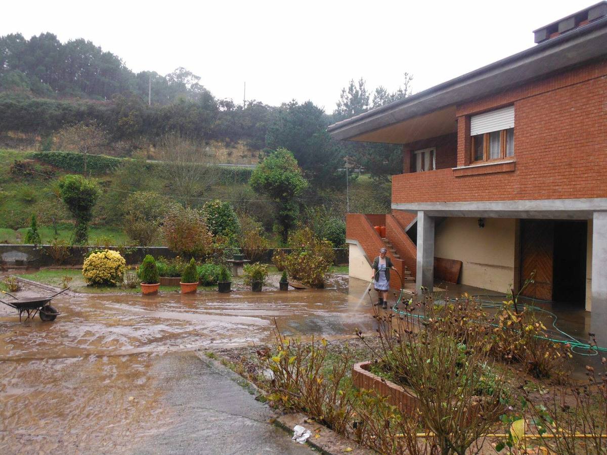 Los daños de las lluvias en el Occidente asturiano