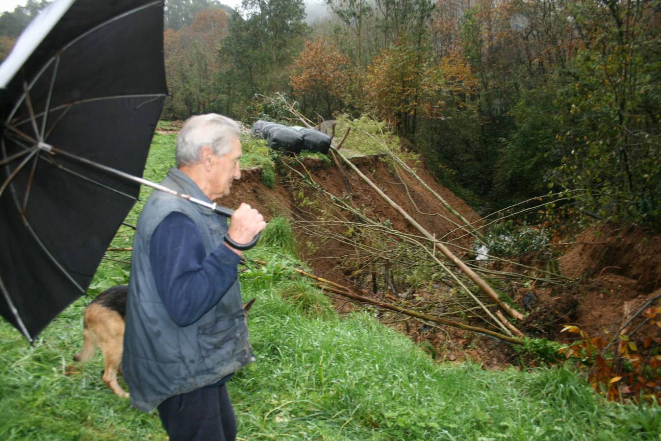 Los daños de las lluvias en el Occidente asturiano