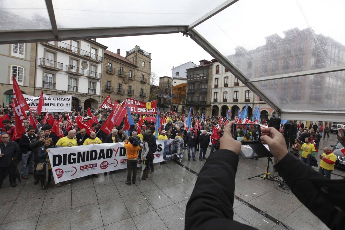 Manifestación en Avilés por los &quot;derechos y la dignidad&quot;