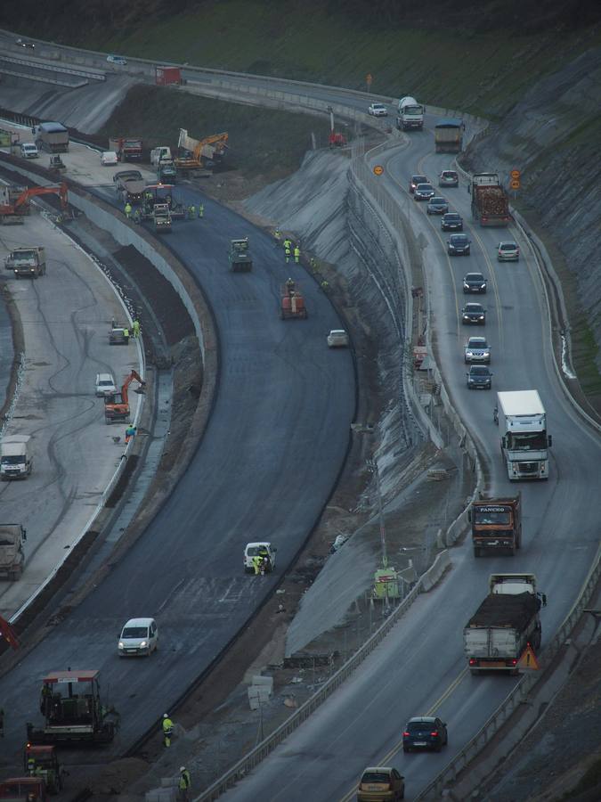 Últimas obras de la autovía en Asturias