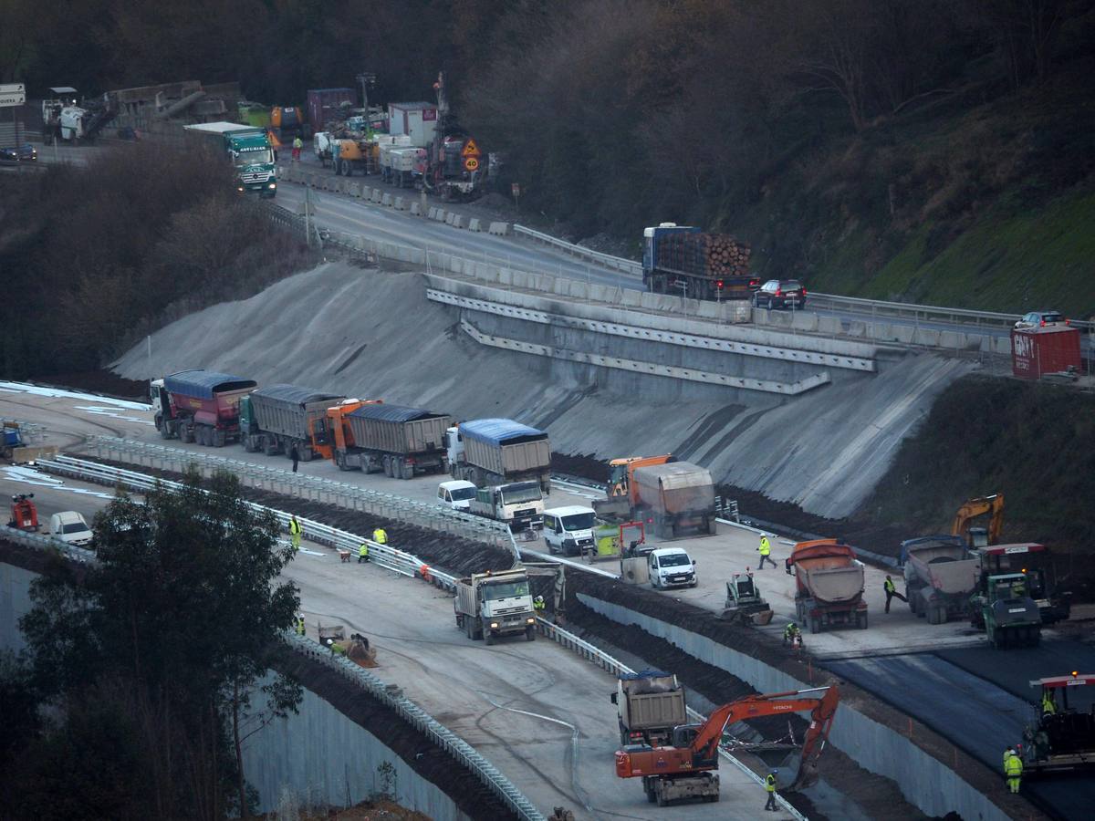 Últimas obras de la autovía en Asturias