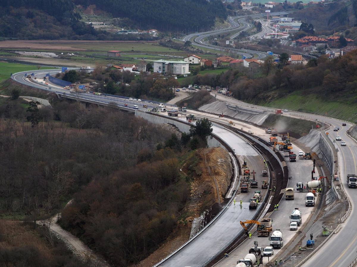 Últimas obras de la autovía en Asturias