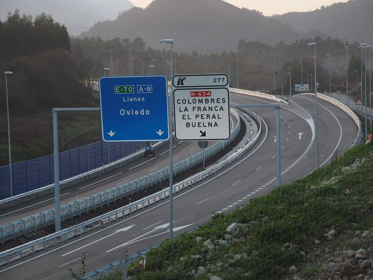Últimas obras de la autovía en Asturias