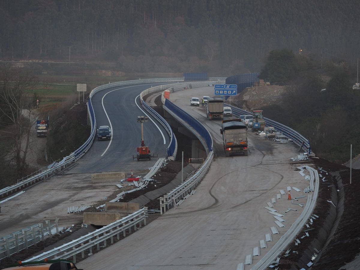Últimas obras de la autovía en Asturias