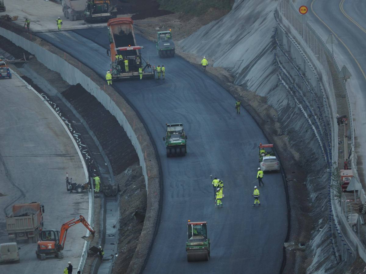 Últimas obras de la autovía en Asturias