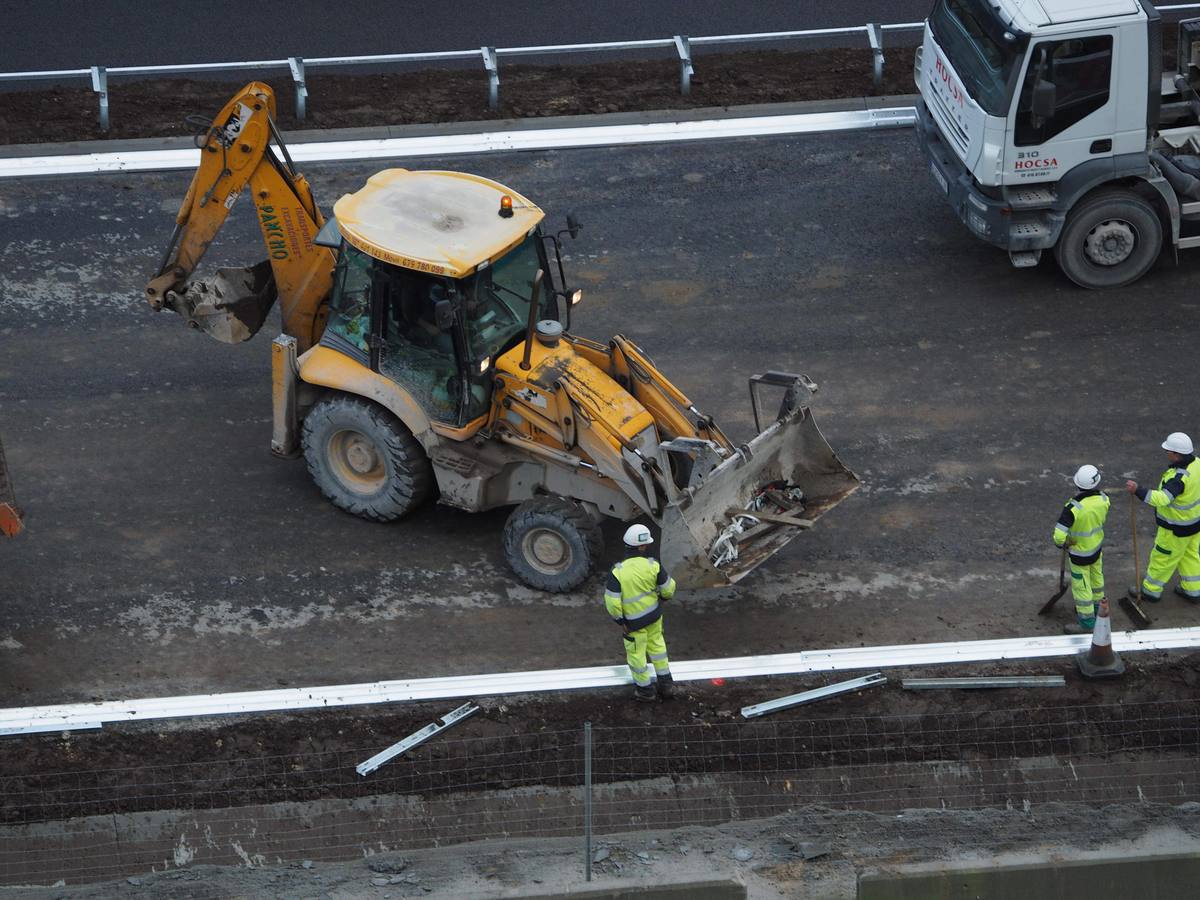 Las imágenes de las últimas obras en la Autovía del Cantábrico