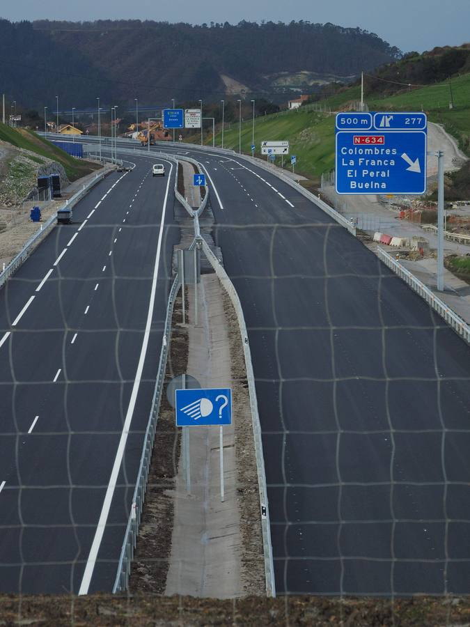 Las imágenes de las últimas obras en la Autovía del Cantábrico