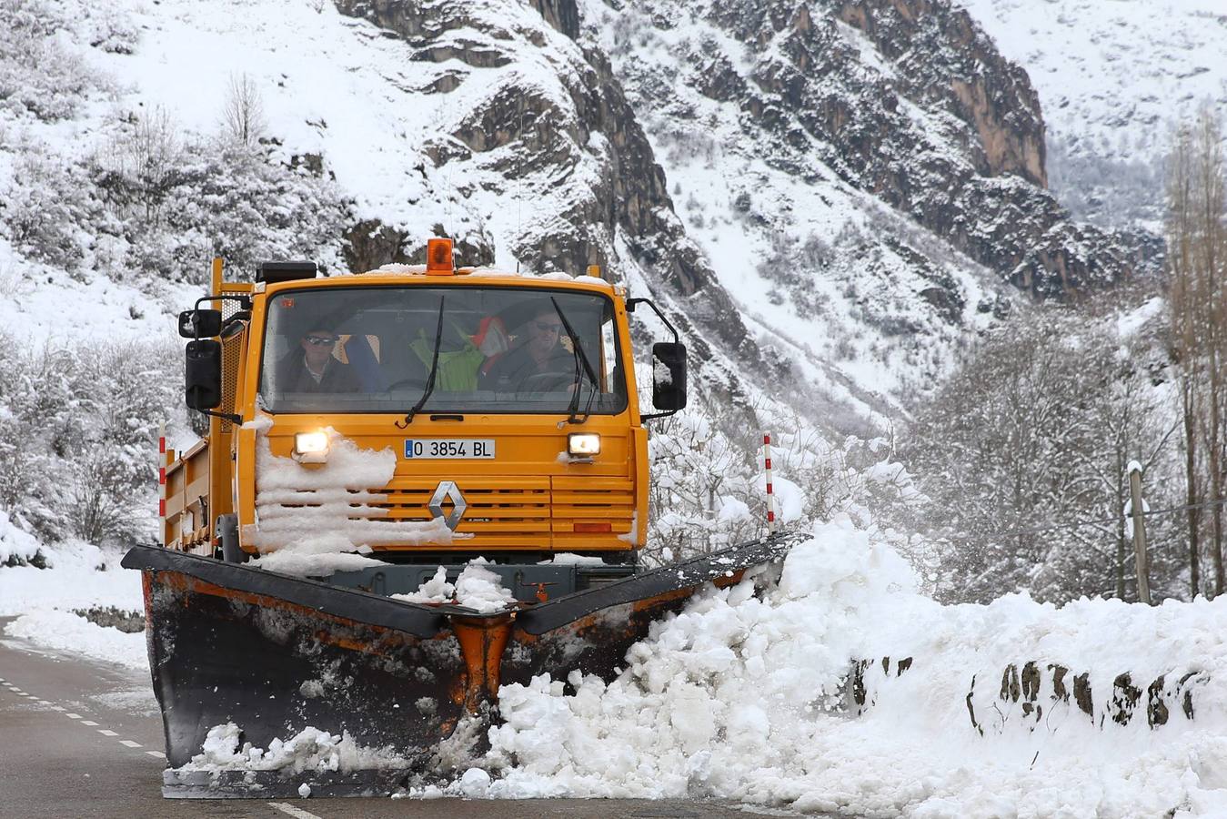 La nieve en Asturias