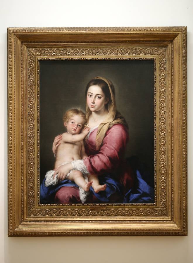 La obra &#039;Virgen con el niño&#039; de Murillo llega al Bellas Artes de Asturias