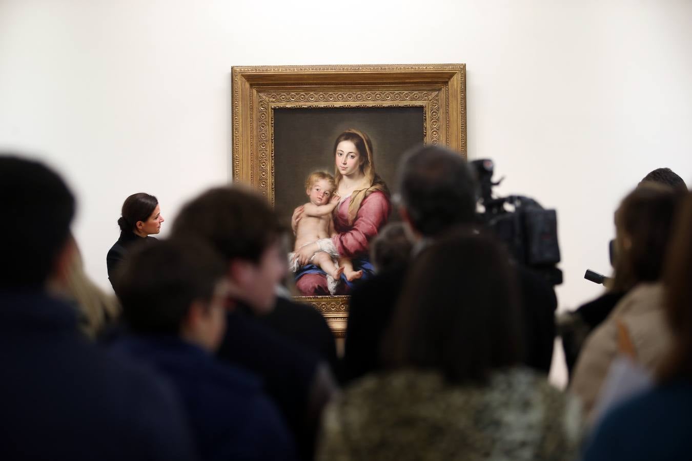 La obra &#039;Virgen con el niño&#039; de Murillo llega al Bellas Artes de Asturias